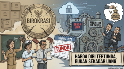 Editorial Bergulir.com: Gaji ASN Tertahan, Birokrasi Kita Sakit di Dalam
